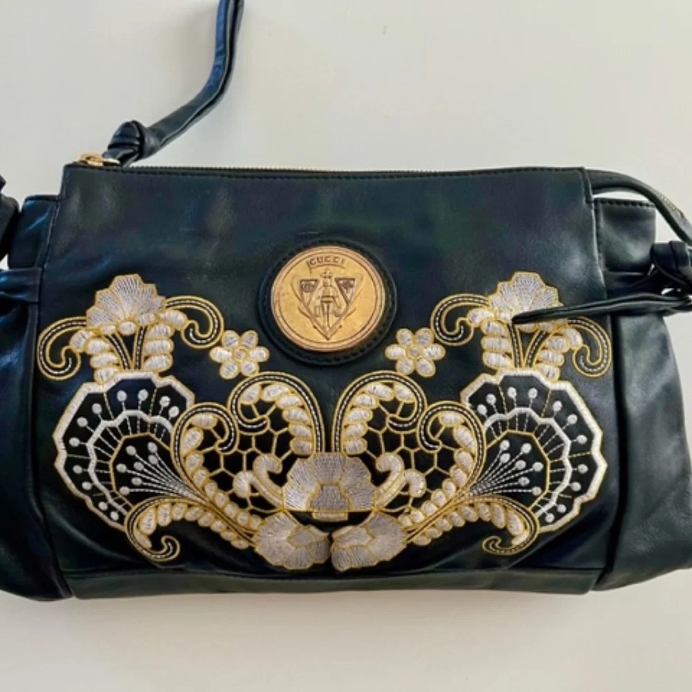 Gucci Hysteria ultra rare embroidered clutch